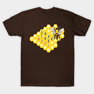 Save The Bees Honeycomb T-Shirt